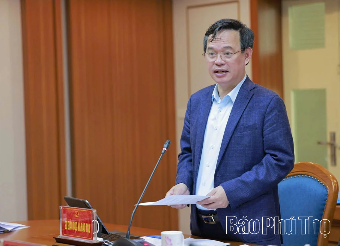 Phó Chủ tịch UBND tỉnh Nguyễn Khắc Hiếu làm việc với Sở Giáo dục và Đào tạo và Trường Đại học Hùng Vương