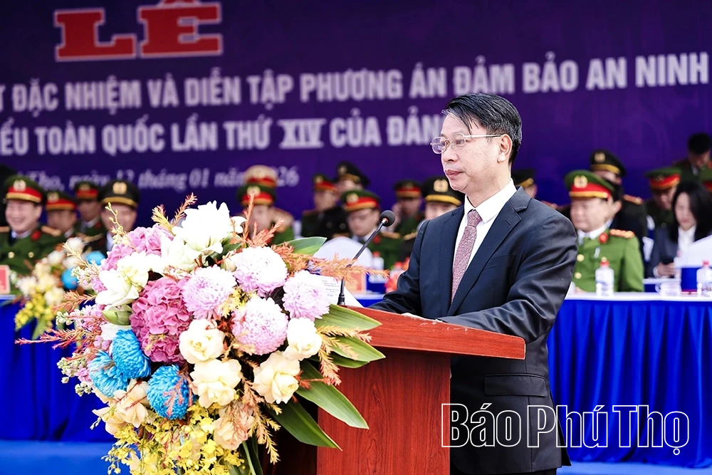 Diễn tập phương án đảm bảo an ninh trật tự Đại hội XIV của Đảng