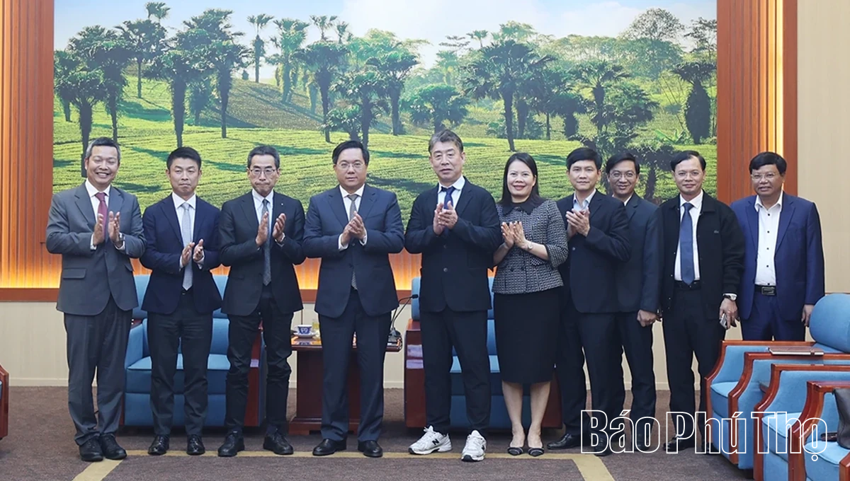 Phú Thọ tăng cường hợp tác với các doanh nghiệp Nhật Bản