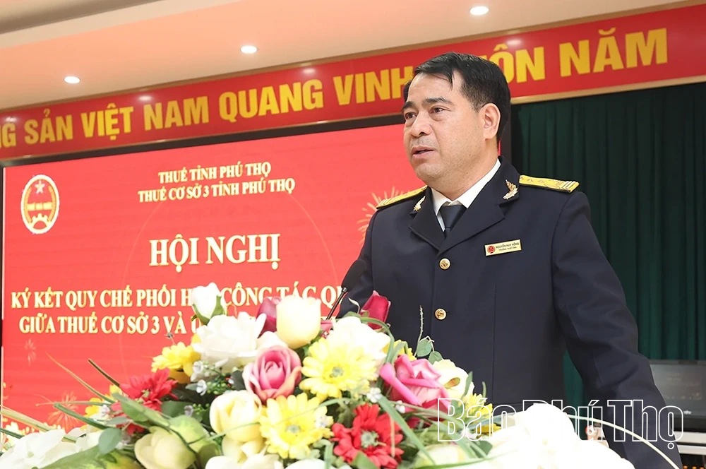 Thuế cơ sở 3 ký kết quy chế phối hợp công tác quản lý thuế trên địa bàn