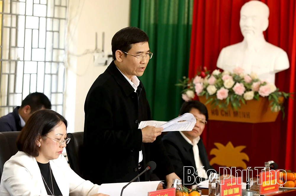 Bí thư Tỉnh ủy Phạm Đại Dương làm việc với các xã Tân Lạc, Toàn Thắng, Mường Bi, Mường Hoa, Vân Sơn