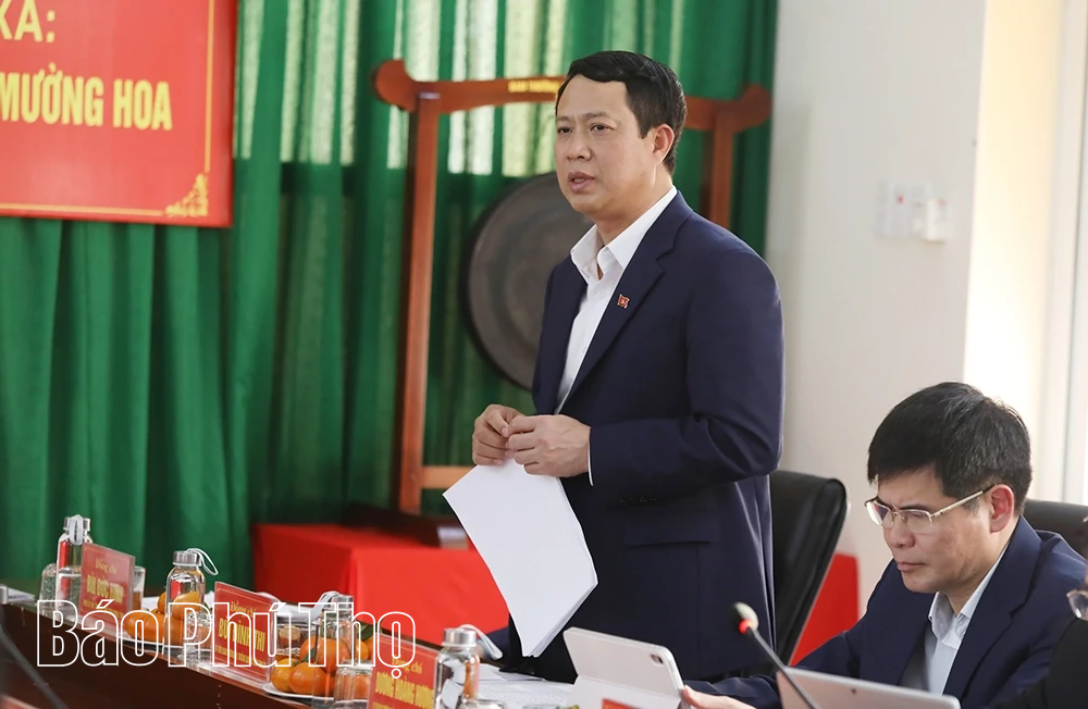 Bí thư Tỉnh ủy Phạm Đại Dương làm việc với các xã Tân Lạc, Toàn Thắng, Mường Bi, Mường Hoa, Vân Sơn