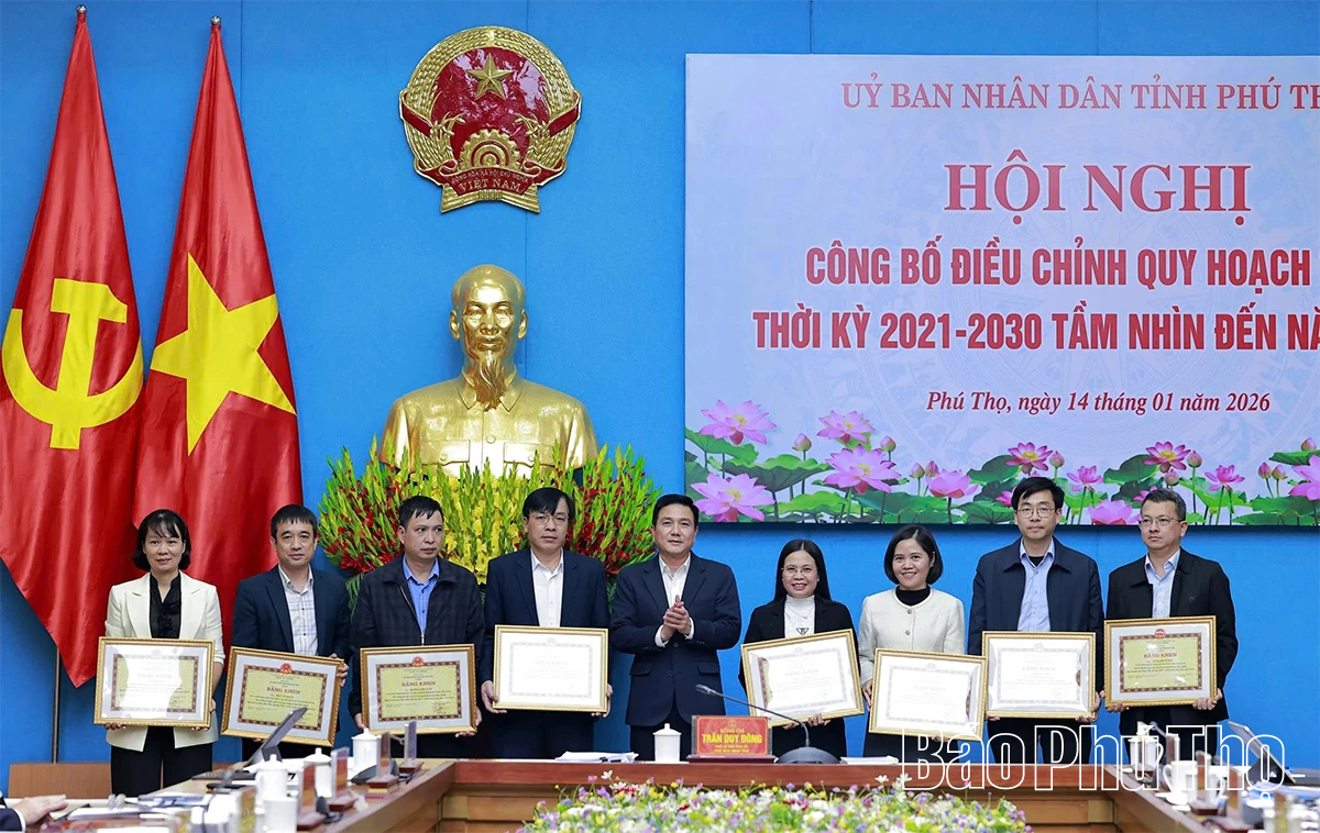 Công bố điều chỉnh Quy hoạch tỉnh Phú Thọ thời kỳ 2021-2030, tầm nhìn đến năm 2050