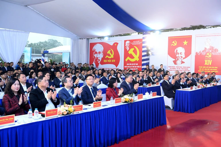 Tổng Bí thư Tô Lâm dự lễ khởi công Dự án khu phức hợp y tế - Chăm sóc sức khỏe người cao tuổi Đại học Y Hà Nội