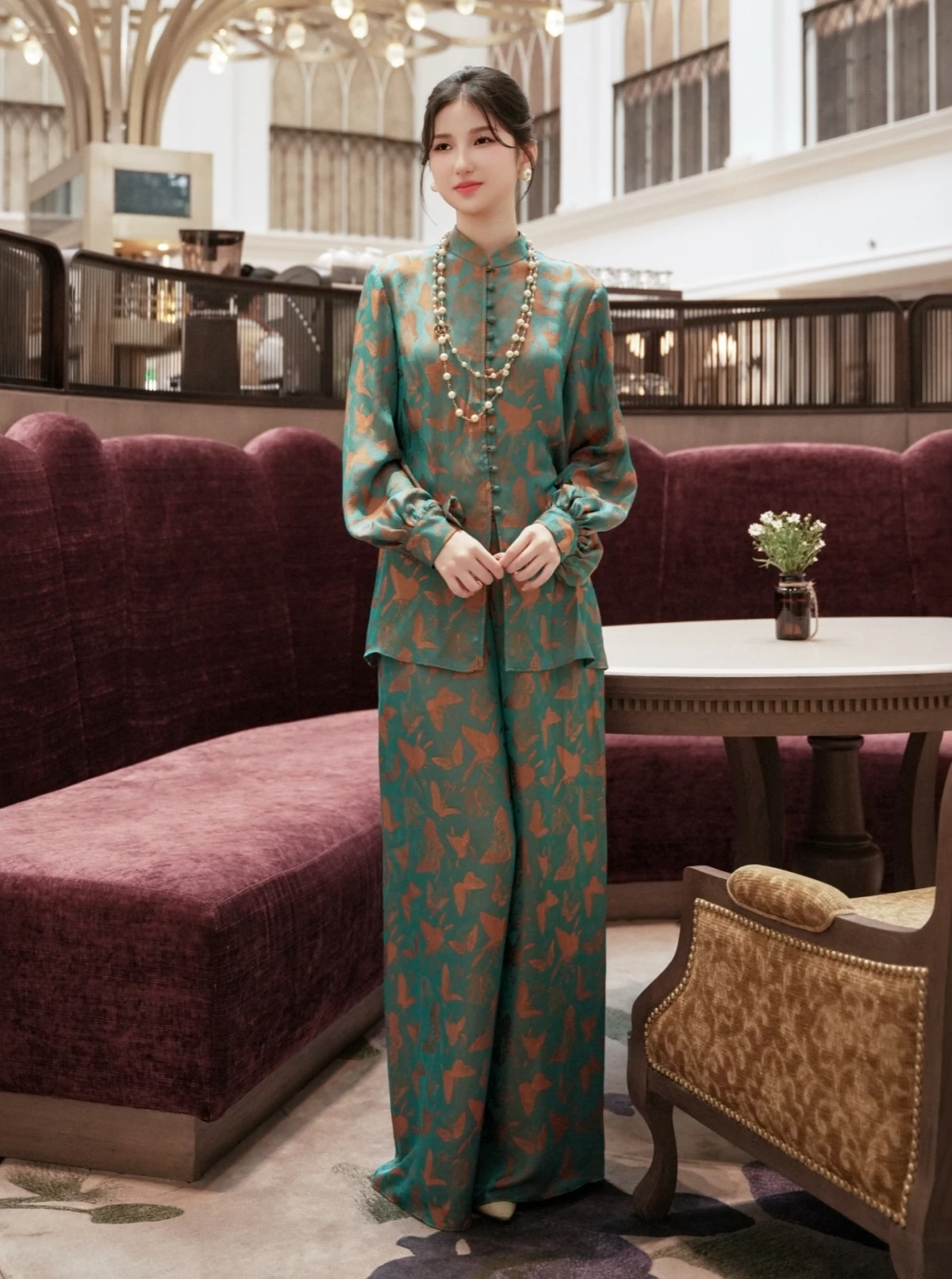 Áo bà ba thành mốt hot dịp Tết 2026