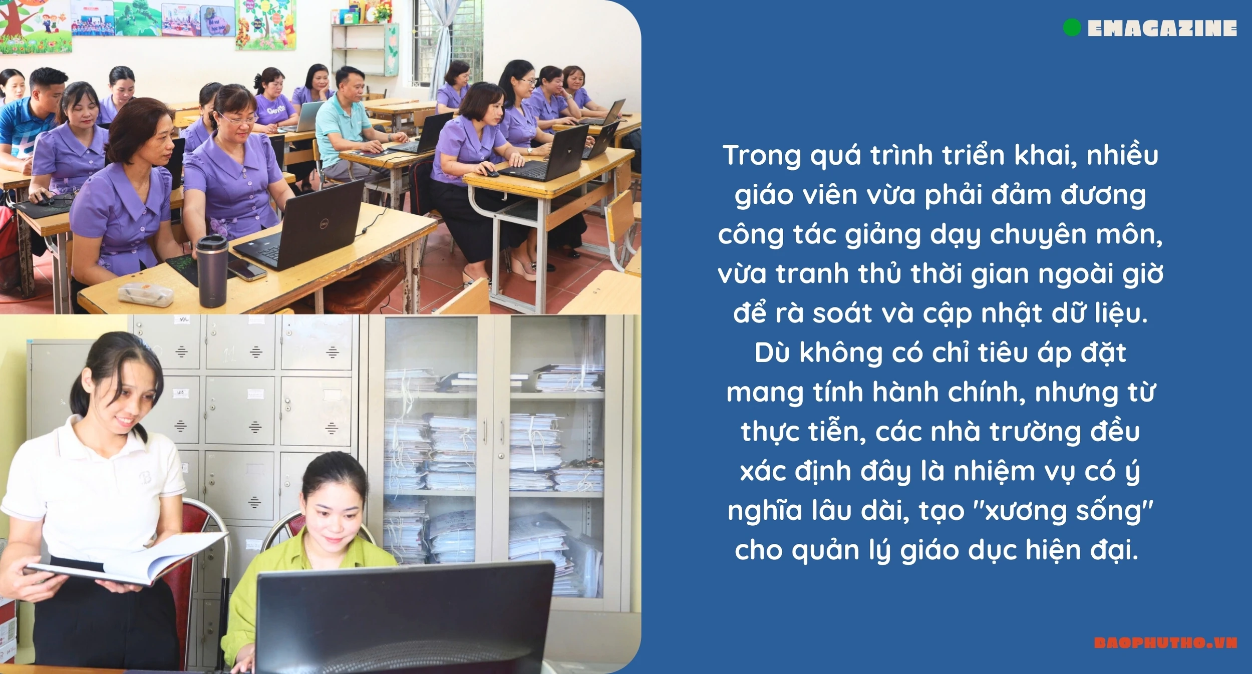 Giáo dục Phú Thọ bước vào thời kỳ số - Kỳ I: Xây dựng dữ liệu toàn ngành - Nỗ lực từ thực tiễn