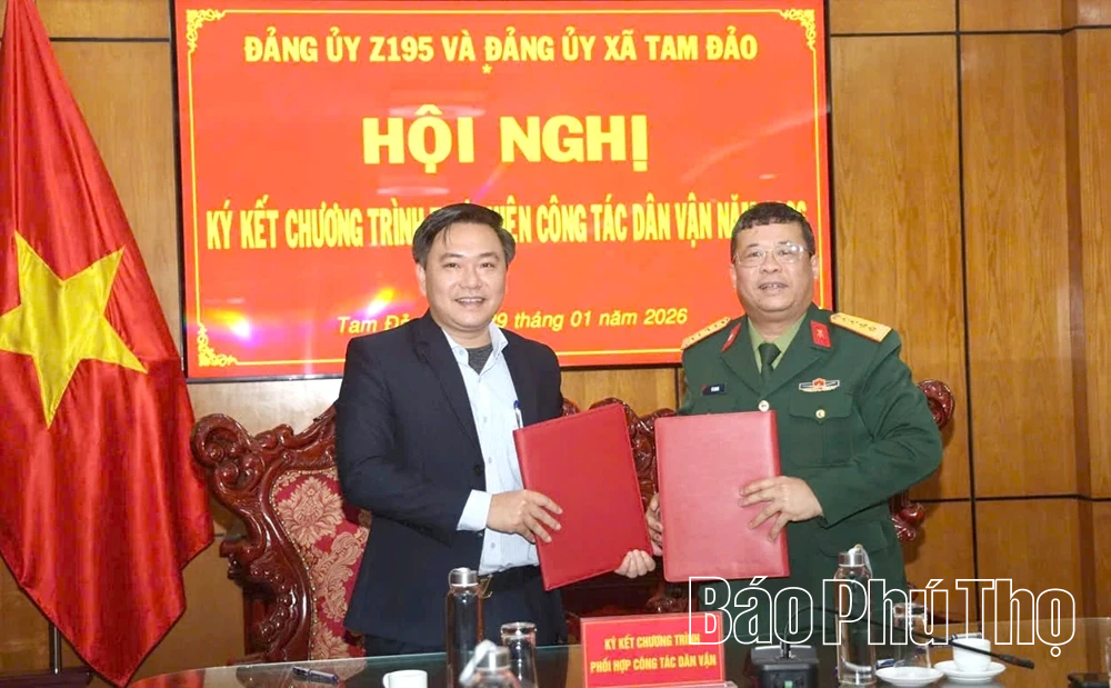 Ký kết chương trình phối hợp công tác dân vận