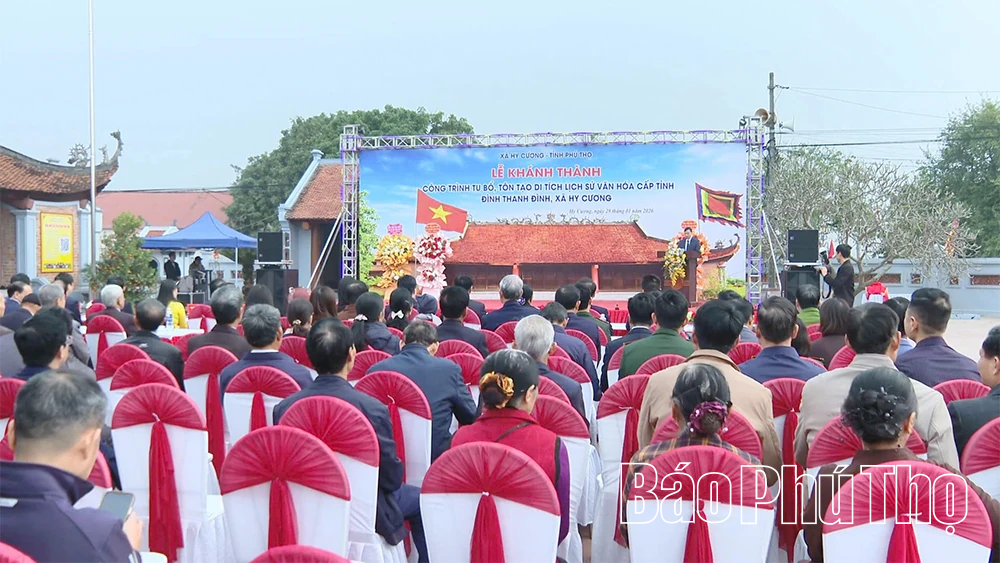 Khánh thành công trình tu bổ, tôn tạo Di tích lịch sử văn hoá cấp tỉnh Đình Thanh Đình