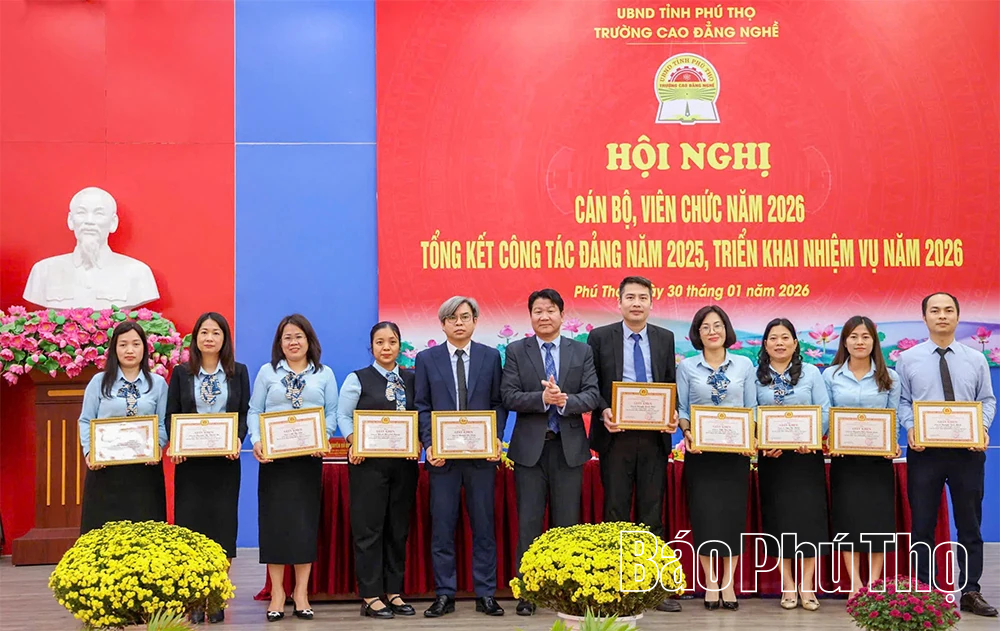Trường Cao đẳng Nghề Phú Thọ triển khai nhiệm vụ năm 2026