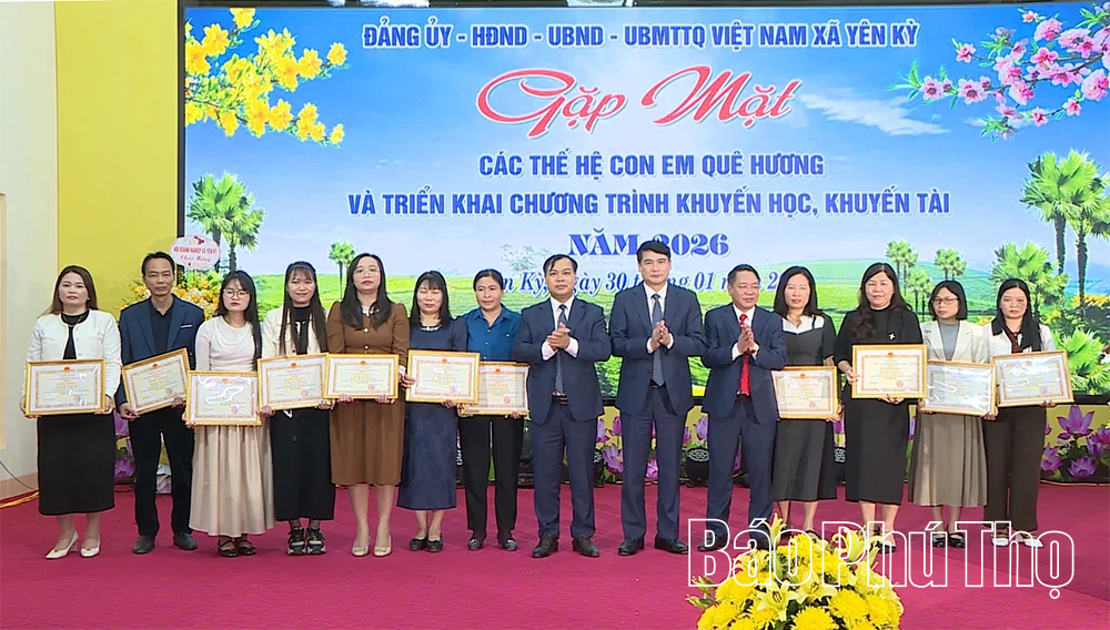 Xã Yên Kỳ triển khai chương trình khuyến học, khuyến tài năm 2026