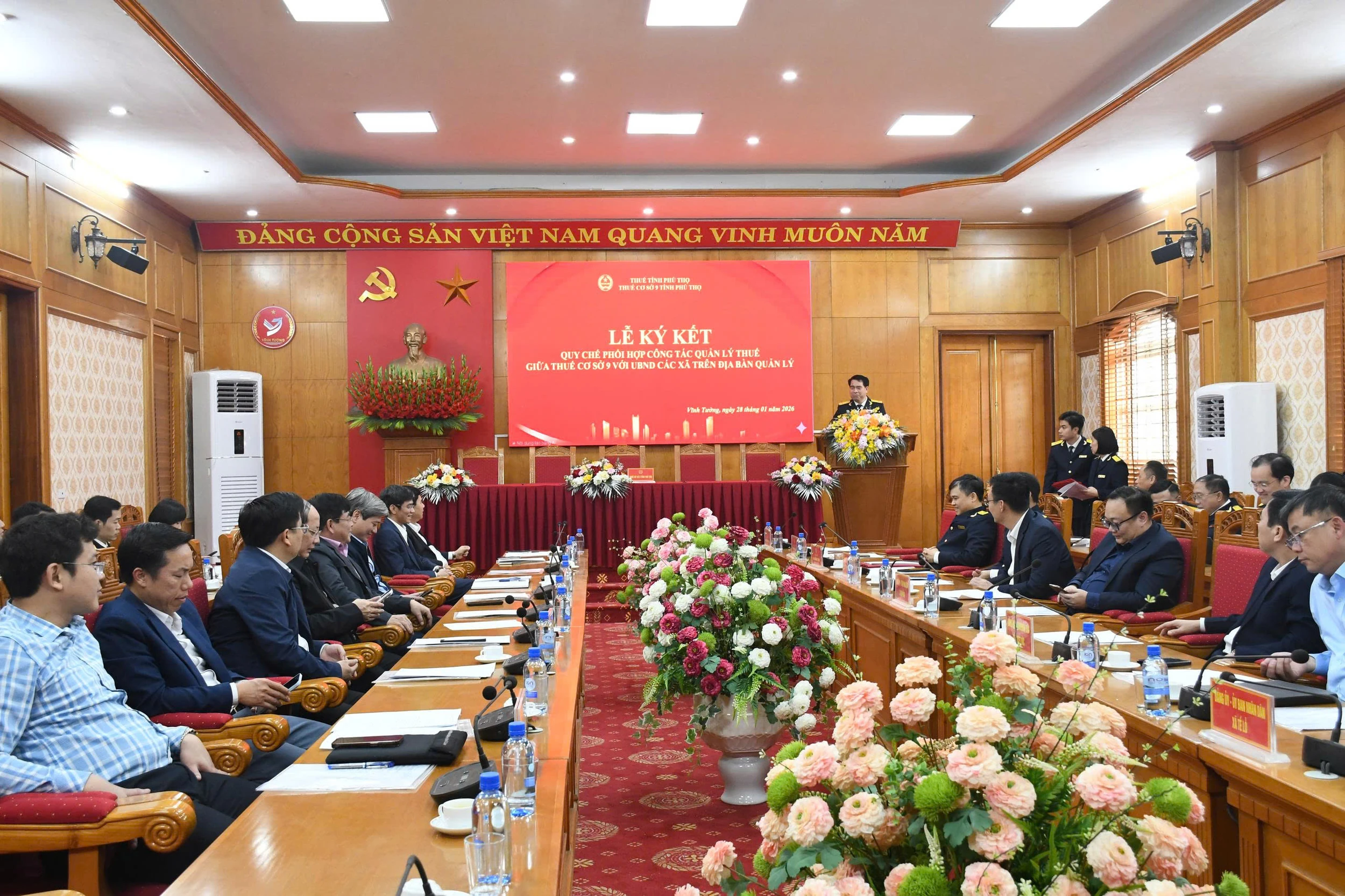 Thuế cơ sở 9 ký kết quy chế phối hợp công tác quản lý thuế