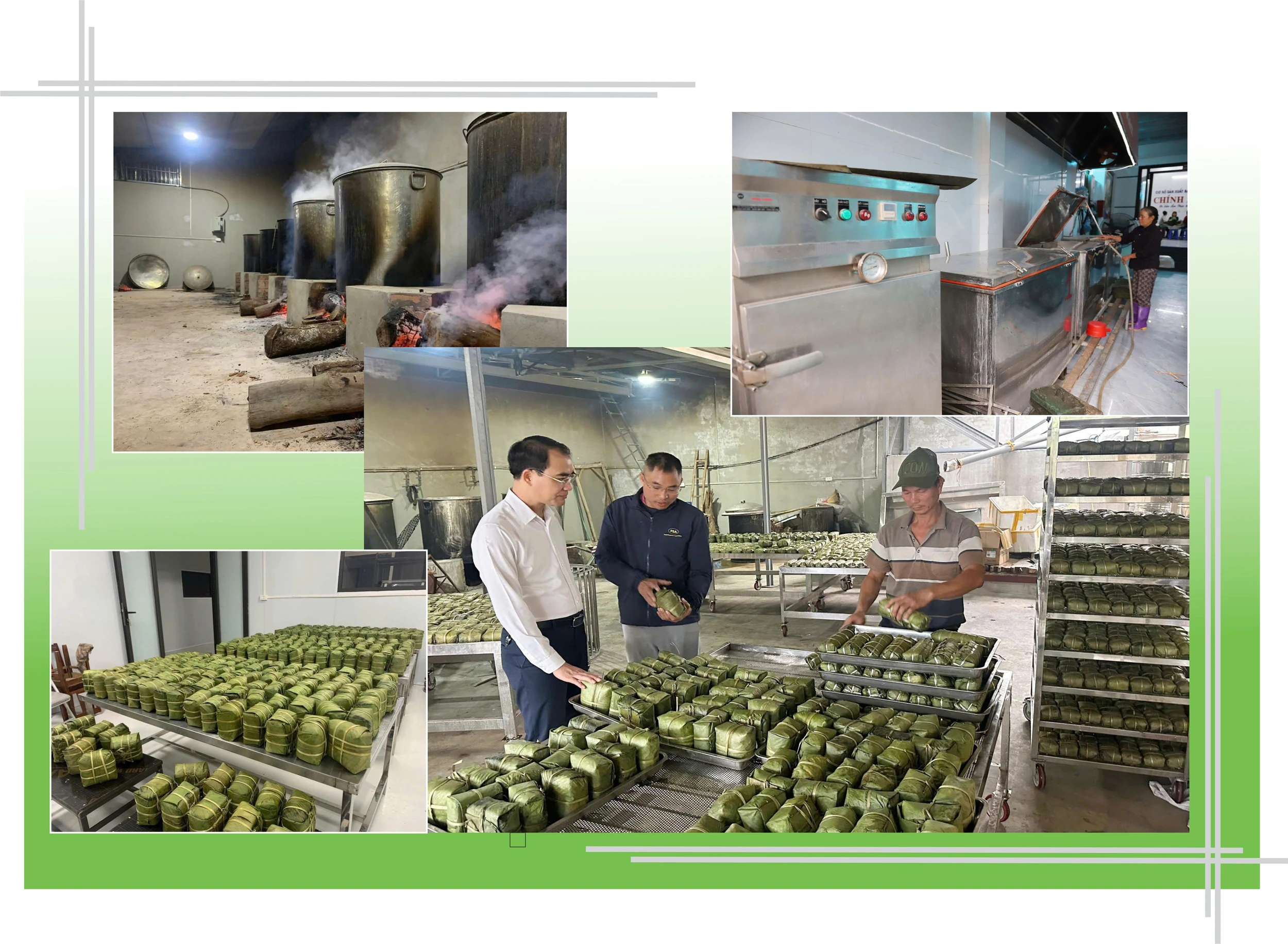 Rộn ràng làng bánh chưng vào Tết