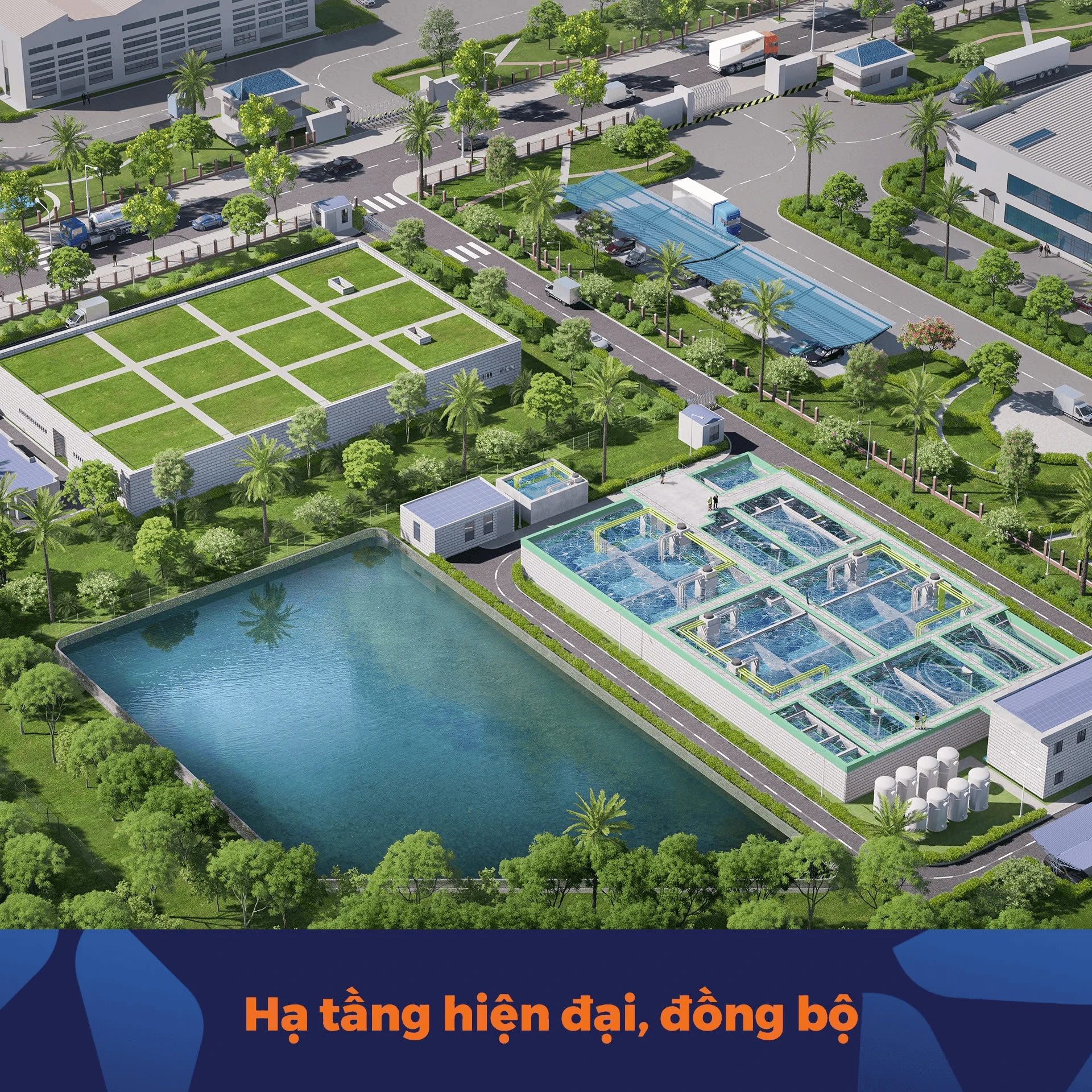 Giải mã sức hút KCN Tây Bắc Hồ Xá: Hạ tầng hiện đại, đồng bộ, chi phí vận hành tối ưu cho nhà sản xuất