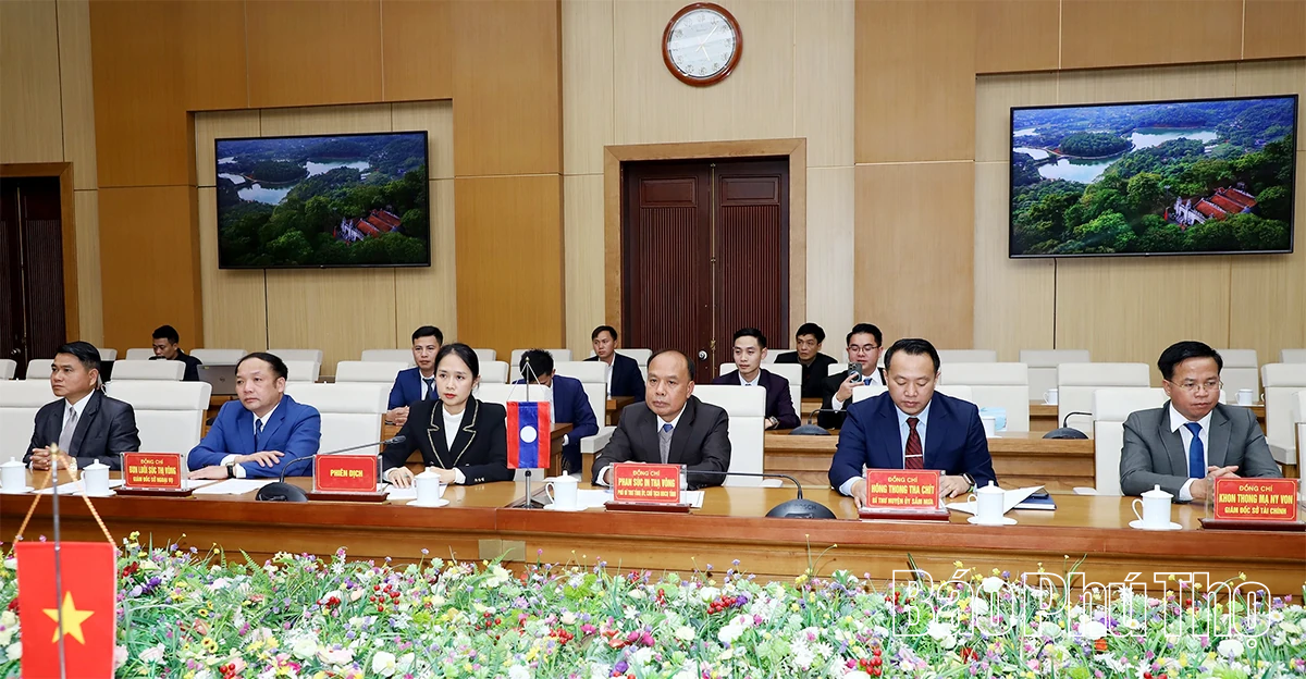 Ký kết Bản ghi nhớ hợp tác hữu nghị giữa hai tỉnh Phú Thọ và tỉnh Hủa Phăn