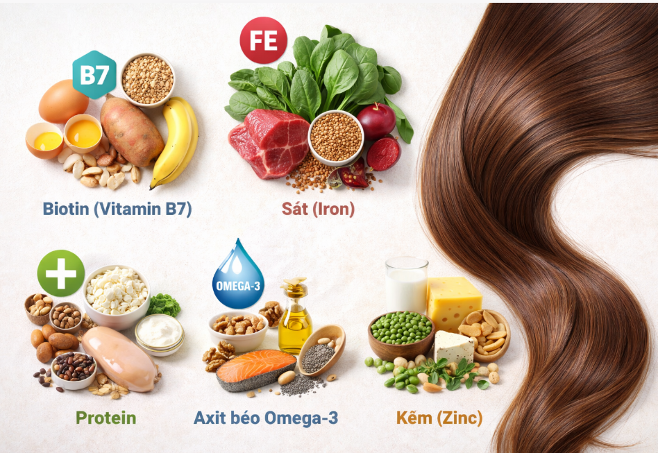 5 dưỡng chất thiết yếu giúp tóc mọc nhanh, chắc khỏe từ gốc đến ngọn