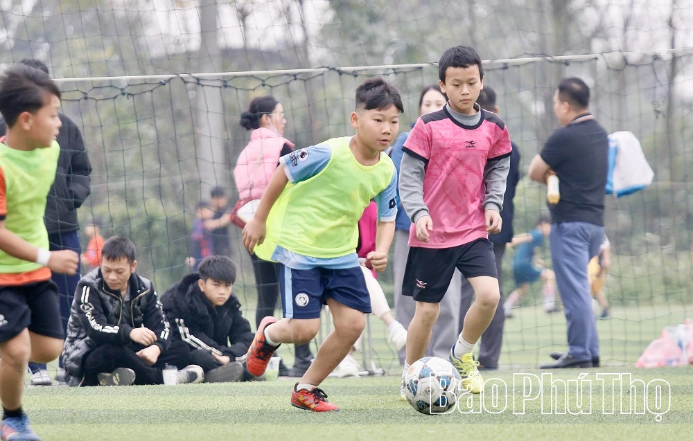Tuyển chọn 20 vận động viên xuất sắc góp mặt trong các lứa bóng đá trẻ của tỉnh Phú Thọ
