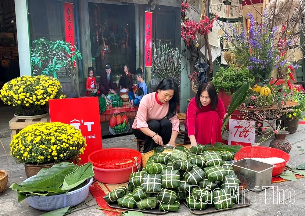 Xanh mướt hồn quê trong chiếc bánh chưng ngày Tết