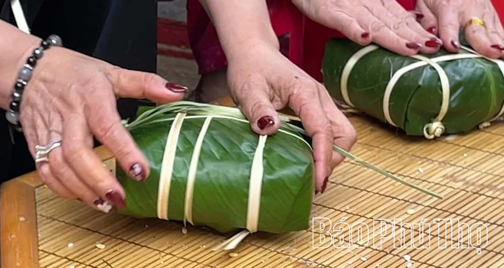 Xanh mướt hồn quê trong chiếc bánh chưng ngày Tết