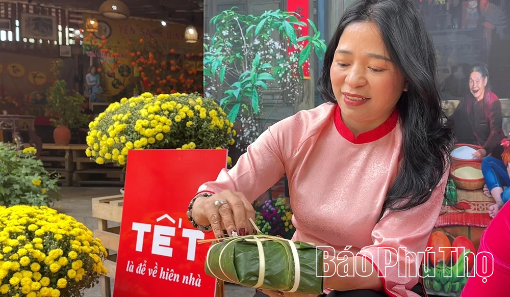 Xanh mướt hồn quê trong chiếc bánh chưng ngày Tết