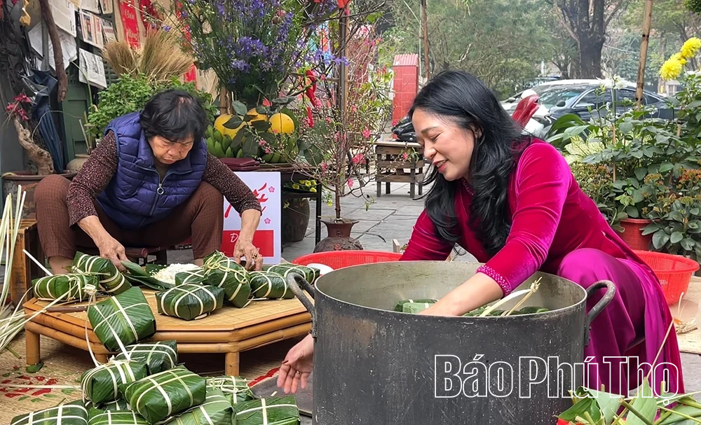 Xanh mướt hồn quê trong chiếc bánh chưng ngày Tết
