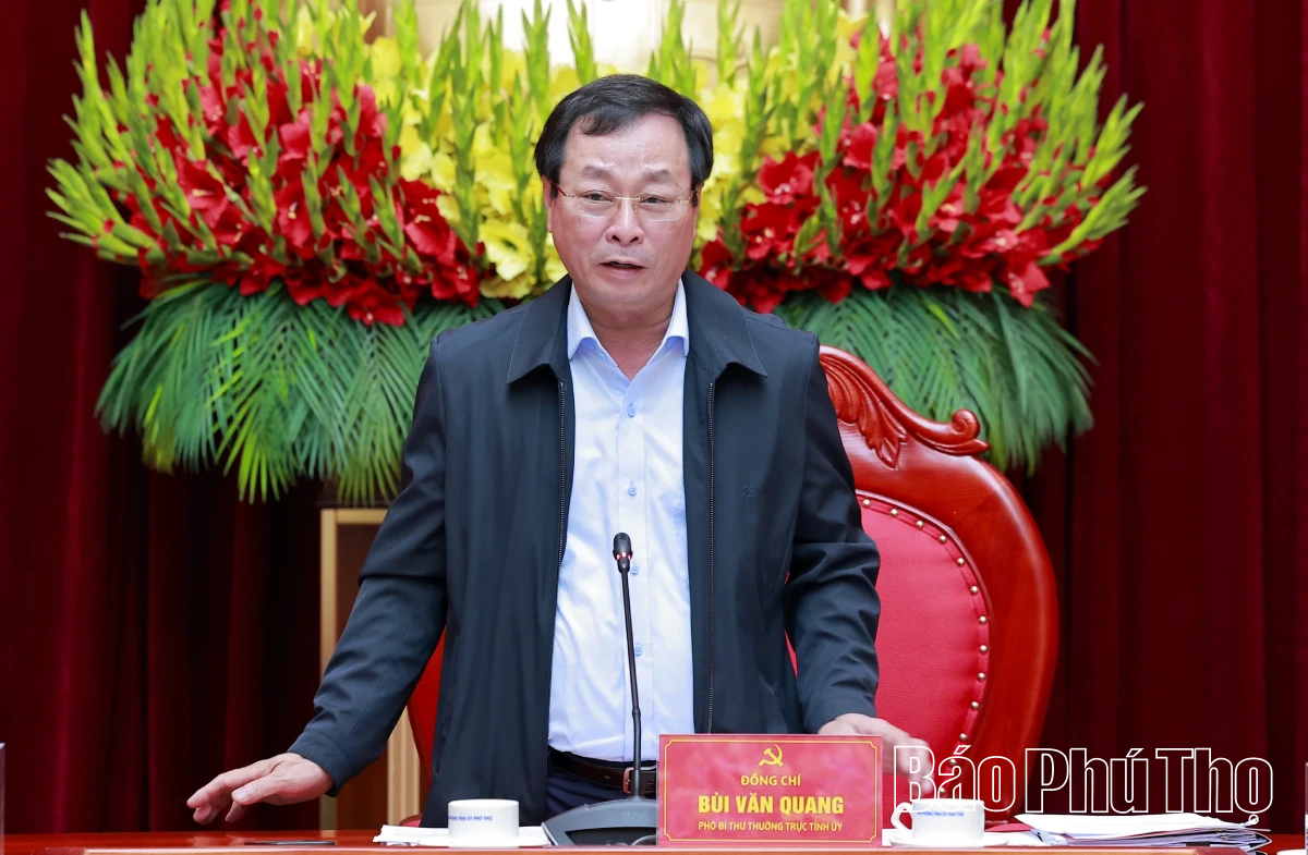 Ban Thường vụ Tỉnh ủy cho ý kiến nhiều nội dung quan trọng