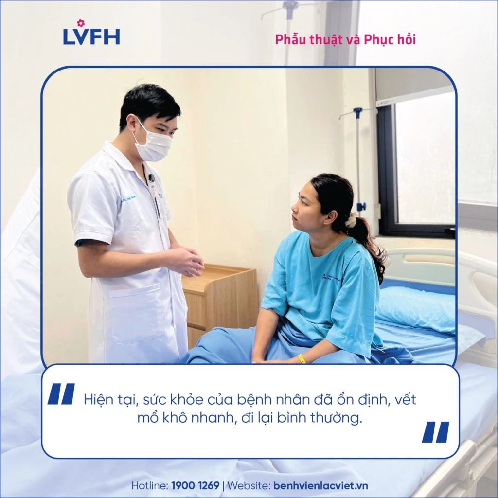 Mổ cấp cứu kịp thời, giành lại sự sống cho bệnh nhân vỡ ối chửa ngoài tử cung