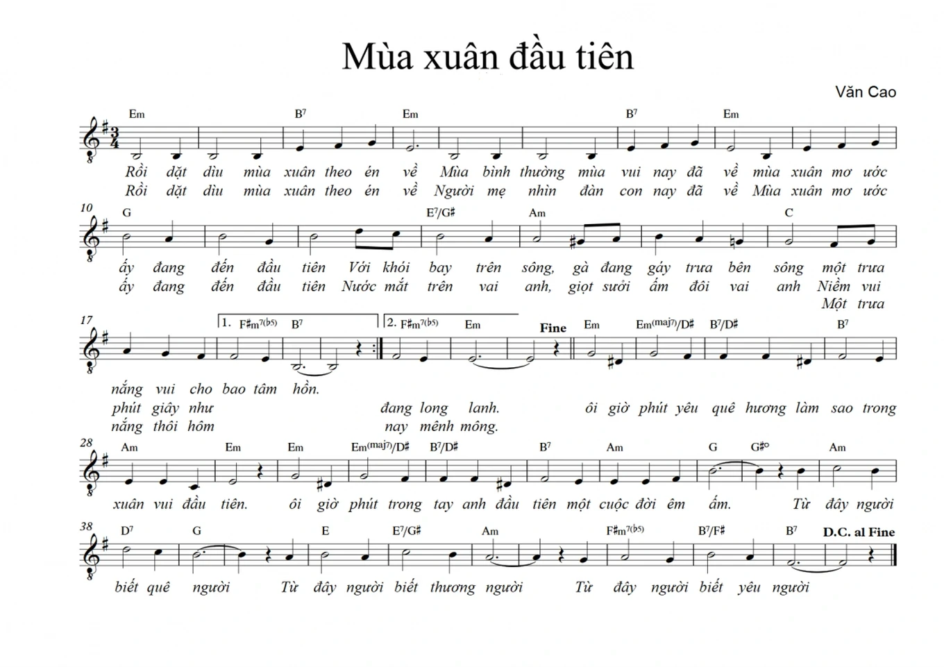 Câu chuyện đặc biệt phía sau bài hát “Mùa xuân đầu tiên” của Văn Cao