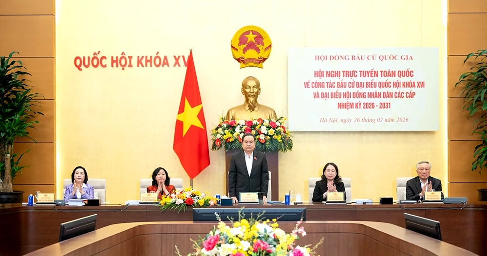 Hội nghị trực tuyến toàn quốc về công tác bầu cử đại biểu Quốc hội và HĐND các cấp