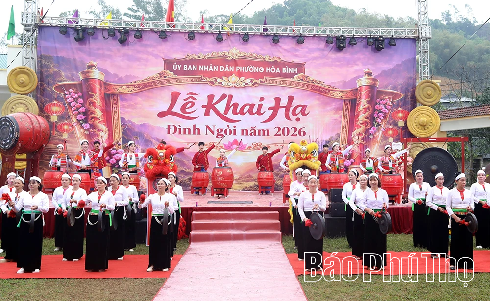 Đặc sắc Lễ Khai hạ Đình Ngòi, phường Hoà Bình