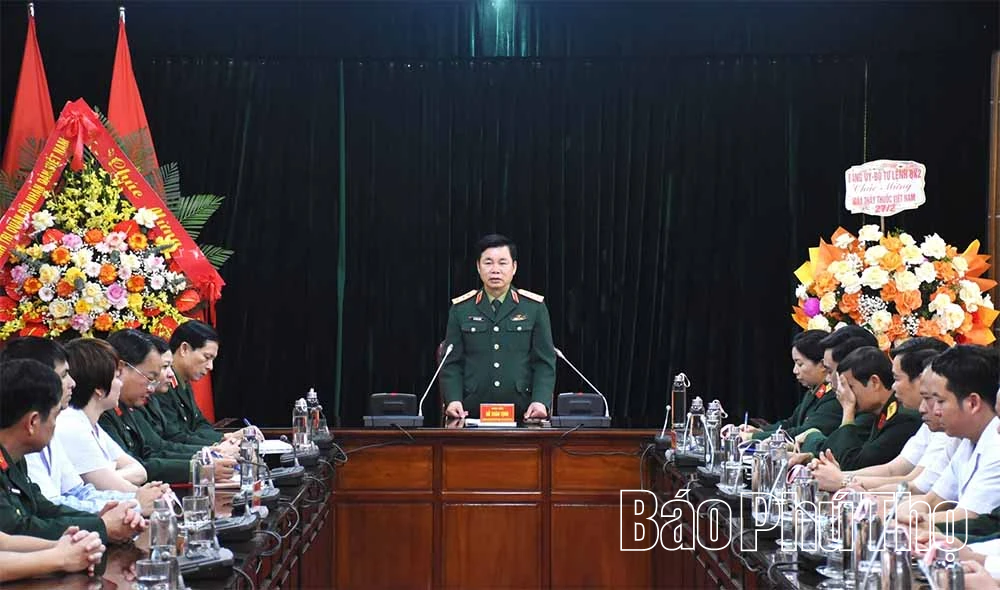 Thượng tướng Đỗ Xuân Tụng thăm, chúc mừng Bệnh viện Quân y 109 nhân Ngày Thầy thuốc Việt Nam