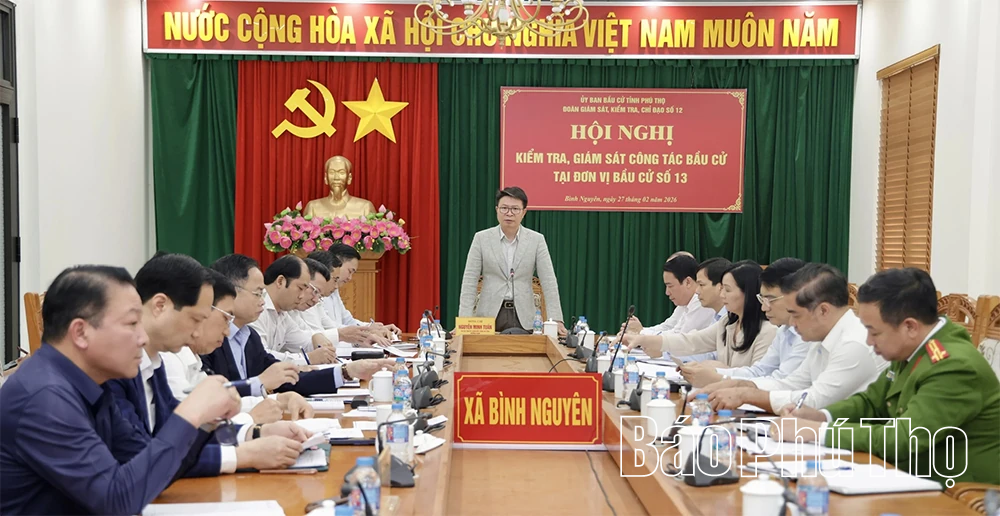 Giám sát, kiểm tra công tác bầu cử tại đơn vị bầu cử số 13