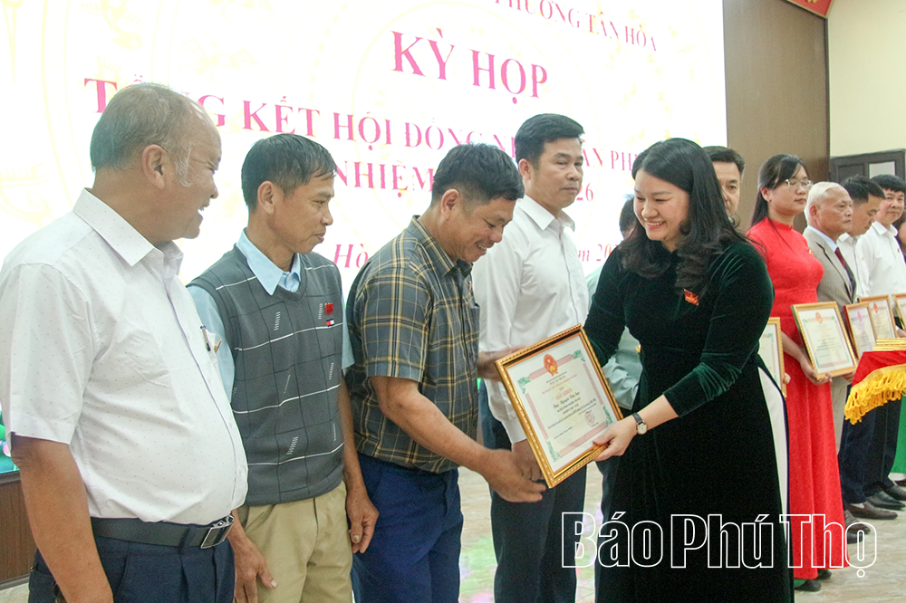 HĐND phường Tân Hòa tổ chức kỳ họp tổng kết nhiệm kỳ 2021 - 2026