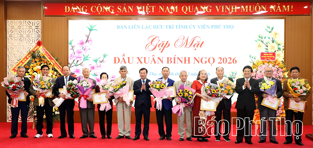 Ban liên lạc hưu trí Tỉnh ủy viên Phú Thọ gặp mặt đầu Xuân Bính Ngọ
