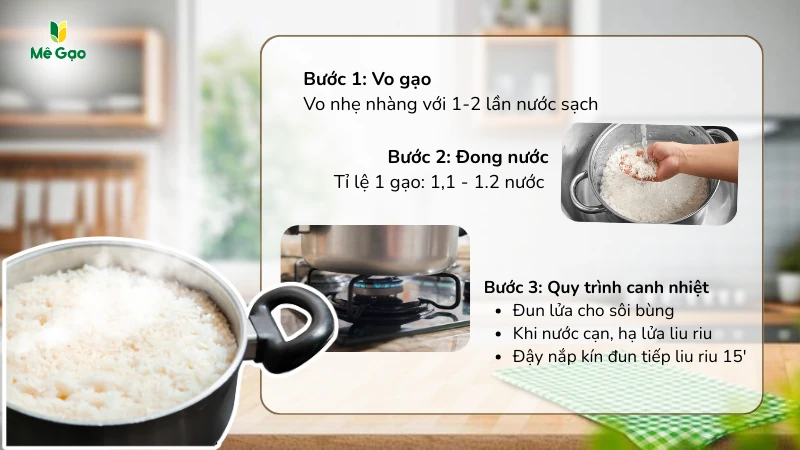 Bí Quyết Nấu Cơm Gạo ST25 Dẻo Thơm Như Nhà Hàng 5 Sao