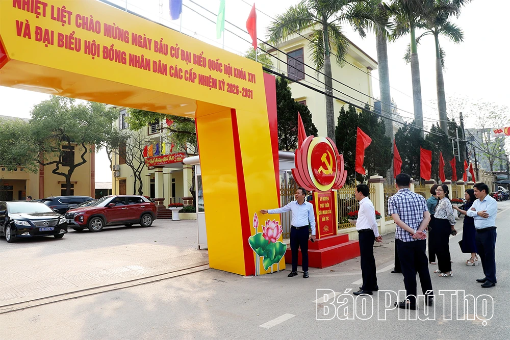 Kiểm tra công tác chuẩn bị bầu cử đại biểu Quốc hội và HĐND các cấp tại Đơn vị bầu cử số 1