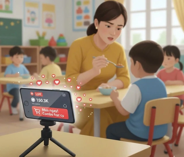 Giáo viên mang trẻ làm content TikTok: Ranh giới của an toàn và phản cảm