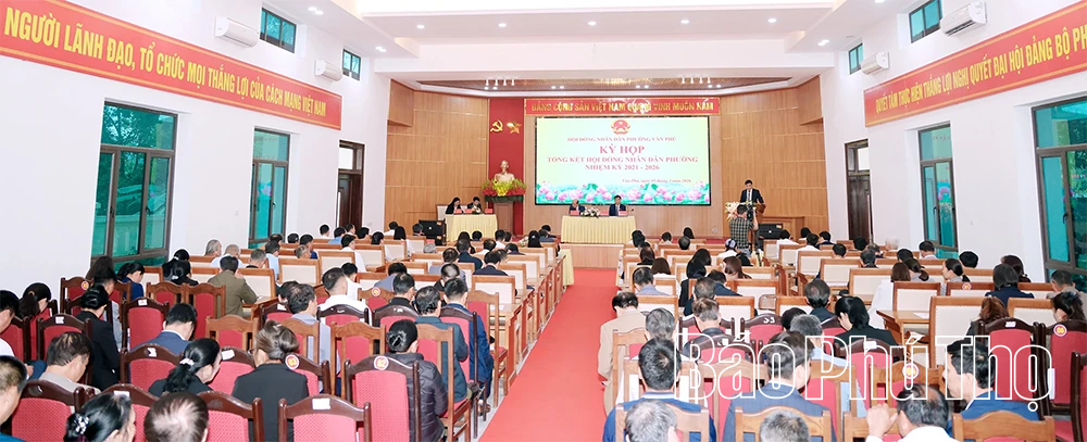 Tổng kết hoạt động HĐND phường Vân Phú khóa XXIV, nhiệm kỳ 2021-2026