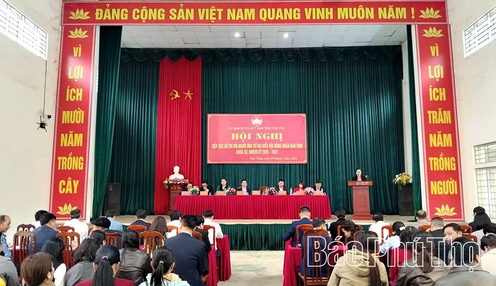 Các ứng cử viên đại biểu HĐND tỉnh khoá XX tiếp xúc cử tri tại Đơn vị bầu cử số 15