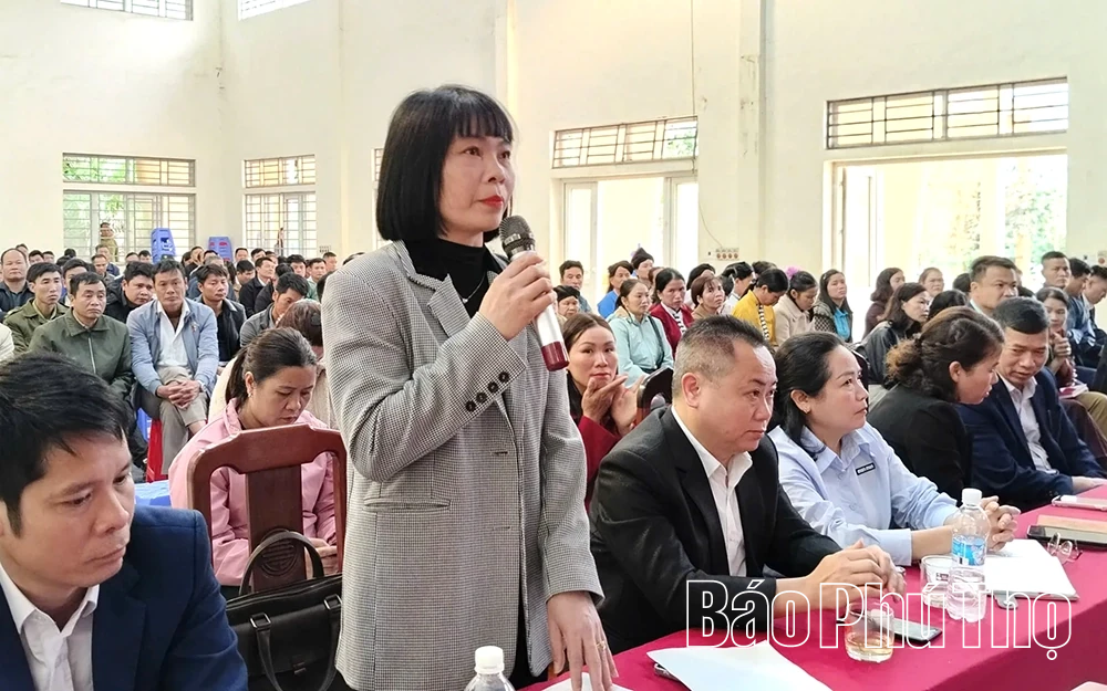 Các ứng cử viên đại biểu HĐND tỉnh khoá XX tiếp xúc cử tri tại Đơn vị bầu cử số 15