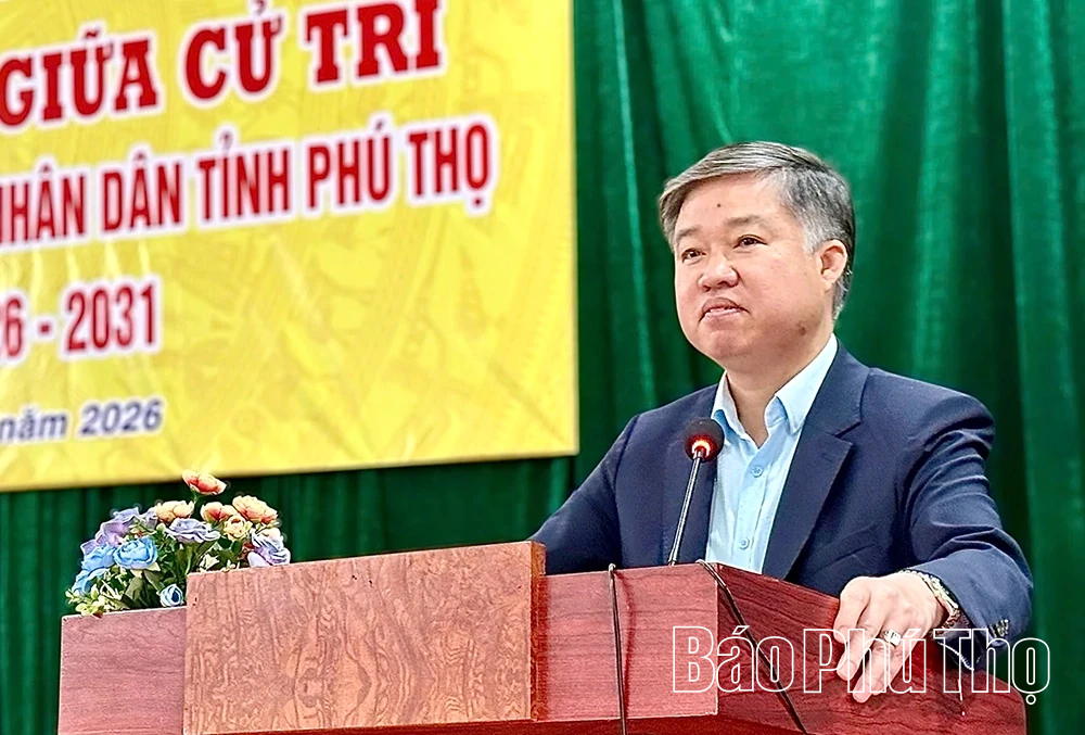 Các ứng cử viên đại biểu HĐND tỉnh tiếp xúc cử tri tại các xã thuộc Đơn vị bầu cử số 16