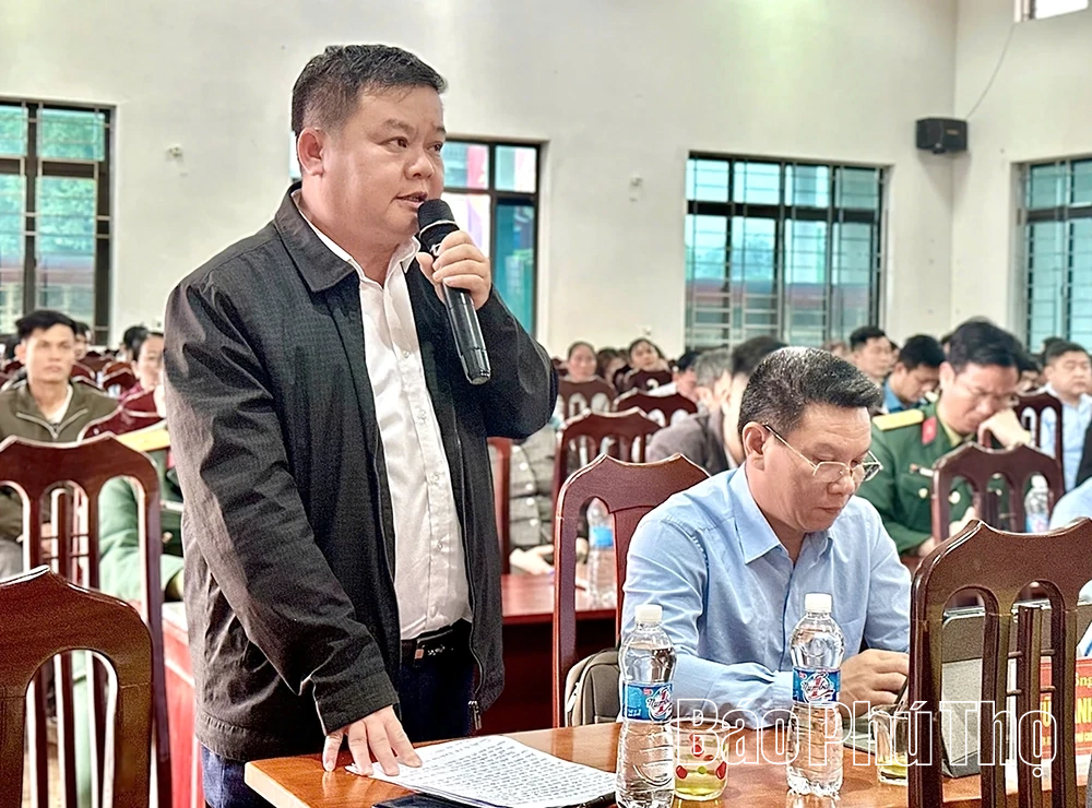 Các ứng cử viên đại biểu HĐND tỉnh tiếp xúc cử tri tại các xã thuộc Đơn vị bầu cử số 16