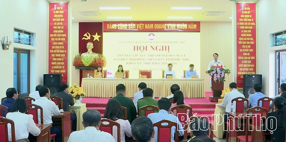 Ứng cử viên đại biểu HĐND tỉnh tiếp xúc cử tri tại Đơn vị bầu cử số 5