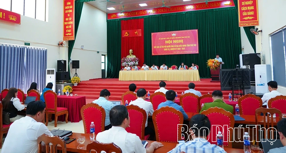 Ứng cử viên đại biểu HĐND tỉnh tiếp xúc cử tri 5 xã thuộc Đơn vị bầu cử số 18