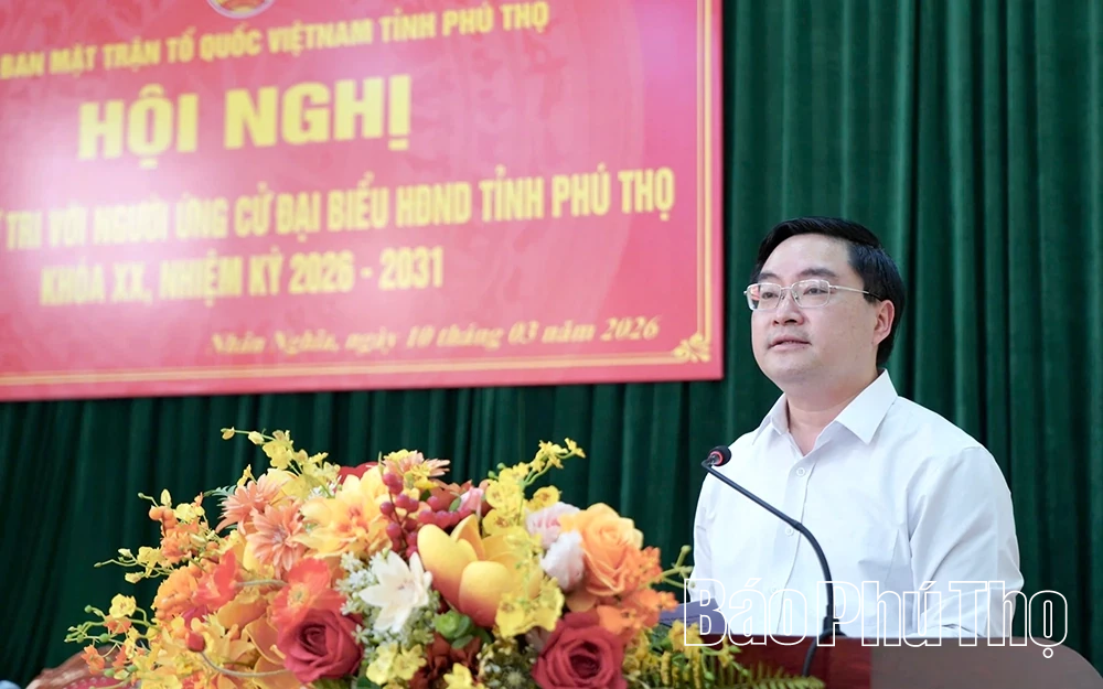 Ứng cử viên đại biểu HĐND tỉnh tiếp xúc cử tri 5 xã thuộc Đơn vị bầu cử số 18