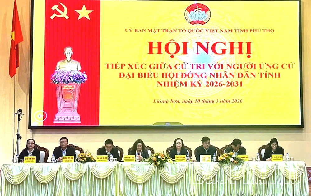 Ứng cử viên đại biểu HĐND tỉnh tiếp xúc cử tri tại Đơn vị bầu cử số 19