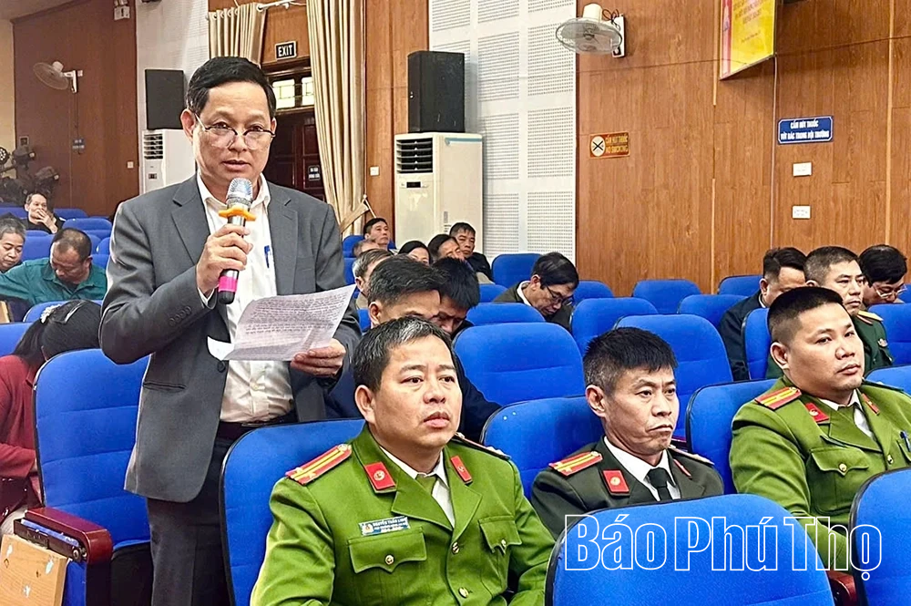 Ứng cử viên đại biểu HĐND tỉnh tiếp xúc cử tri tại Đơn vị bầu cử số 19