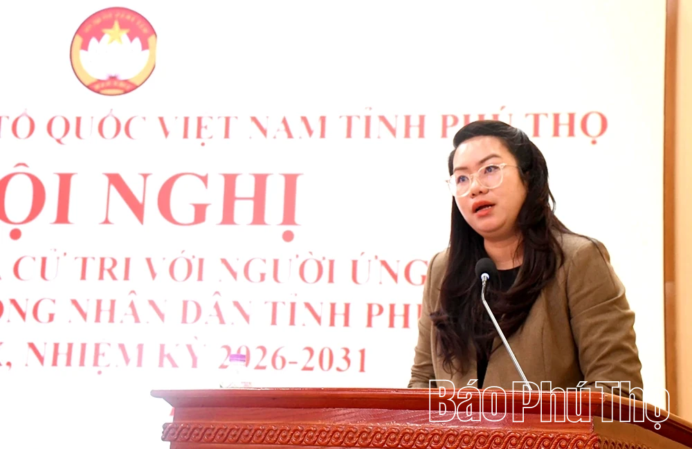 Ứng cử viên đại biểu HĐND tỉnh thuộc Đơn vị bầu cử số 9 tiếp xúc cử tri 2 xã Liên Hòa và Tiên Lữ