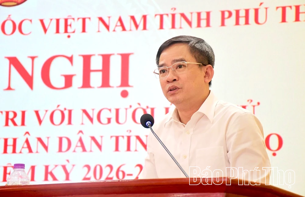 Ứng cử viên đại biểu HĐND tỉnh thuộc Đơn vị bầu cử số 9 tiếp xúc cử tri 2 xã Liên Hòa và Tiên Lữ