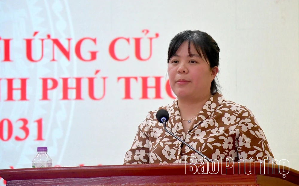 Ứng cử viên đại biểu HĐND tỉnh thuộc Đơn vị bầu cử số 9 tiếp xúc cử tri 2 xã Liên Hòa và Tiên Lữ