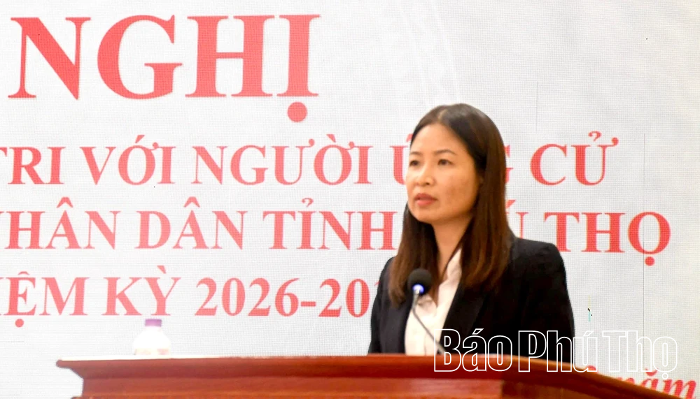 Ứng cử viên đại biểu HĐND tỉnh thuộc Đơn vị bầu cử số 9 tiếp xúc cử tri 2 xã Liên Hòa và Tiên Lữ